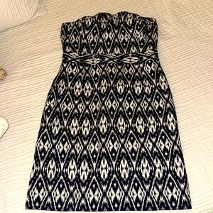 Banana Republic Strapless Ikat Dress